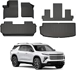 Tapis de sol & Cargo Liner Custom Fit pour Nissan Rogue 2021 2022 2023 2024 2025 2026 (Pas de modèles de sport) pour accessoires Rogue TPE 3D Tous les temps Liners de plancher lourds Tapis de camion