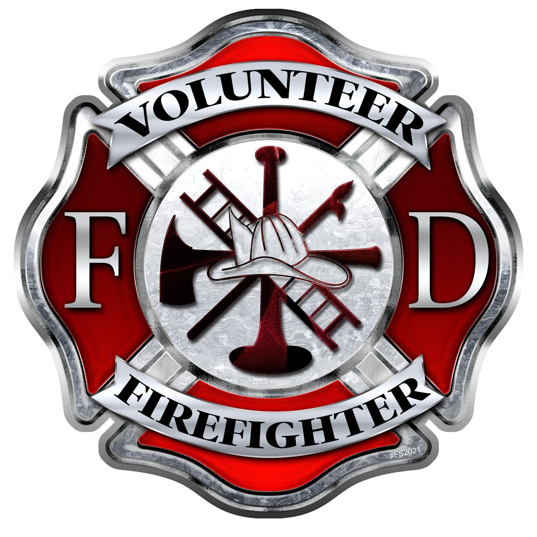 Maltese Sticker Fire Department Maltese Cross Sticker Emergency Response Decal - Foto 8