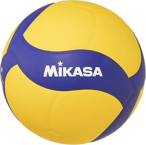 Mikasa V430W - Pelota de voleibol amarilloazul, talla 4