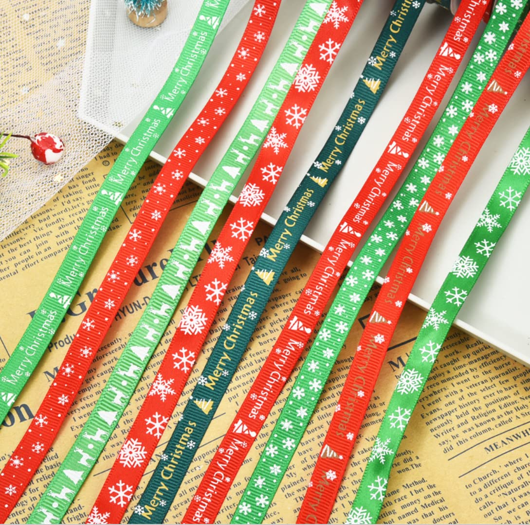 Amazon | DUOLEIMI クリスマス リボン ラッピング用 6巻きセット22m