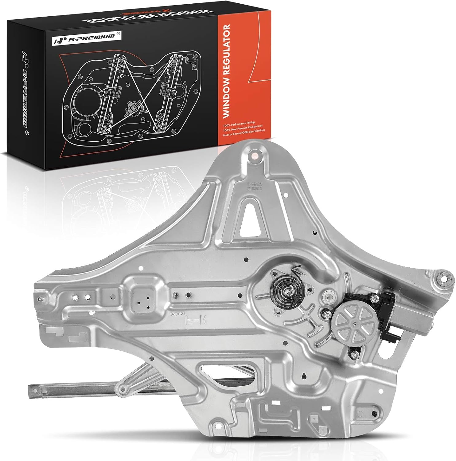 A-Premium Electric Power Window Regulator with Motor Compatible with Kia Optima 2006-2010, Magentis 2008-2010, Front Right Passenger Side, Replace# 824022G010, 824602G000