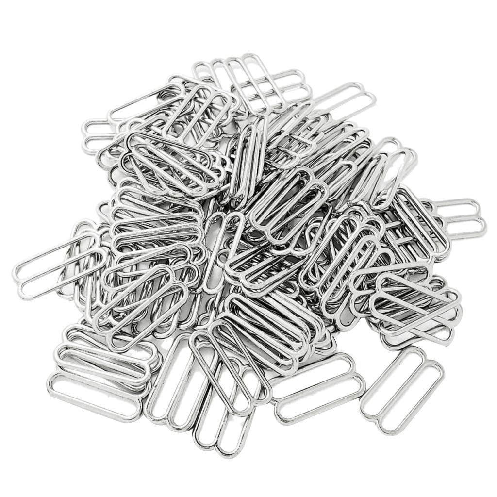 10 zestawów 100 sztuk metalowy biustonosz bielizna pasek klips do szycia haczyk 8 kształtów 19 mm