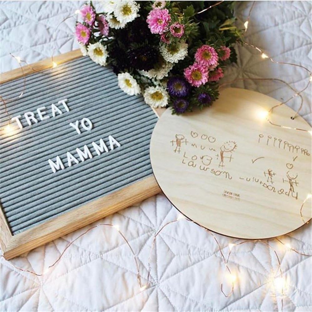 Letter Board 10x10 Inch with Letters, Gray Changeable Message Boards Word Sign Including 340 Letters Mounting Hook Canvas VAG040