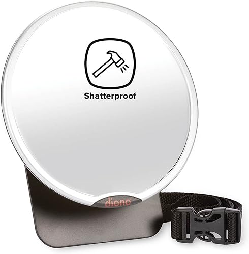Miniatura 6 de Diono Easy View - Paquete de 2 espejos de coche para bebé, espejo de seguridad para asiento de automóvil para bebés orientados hacia atrás,
