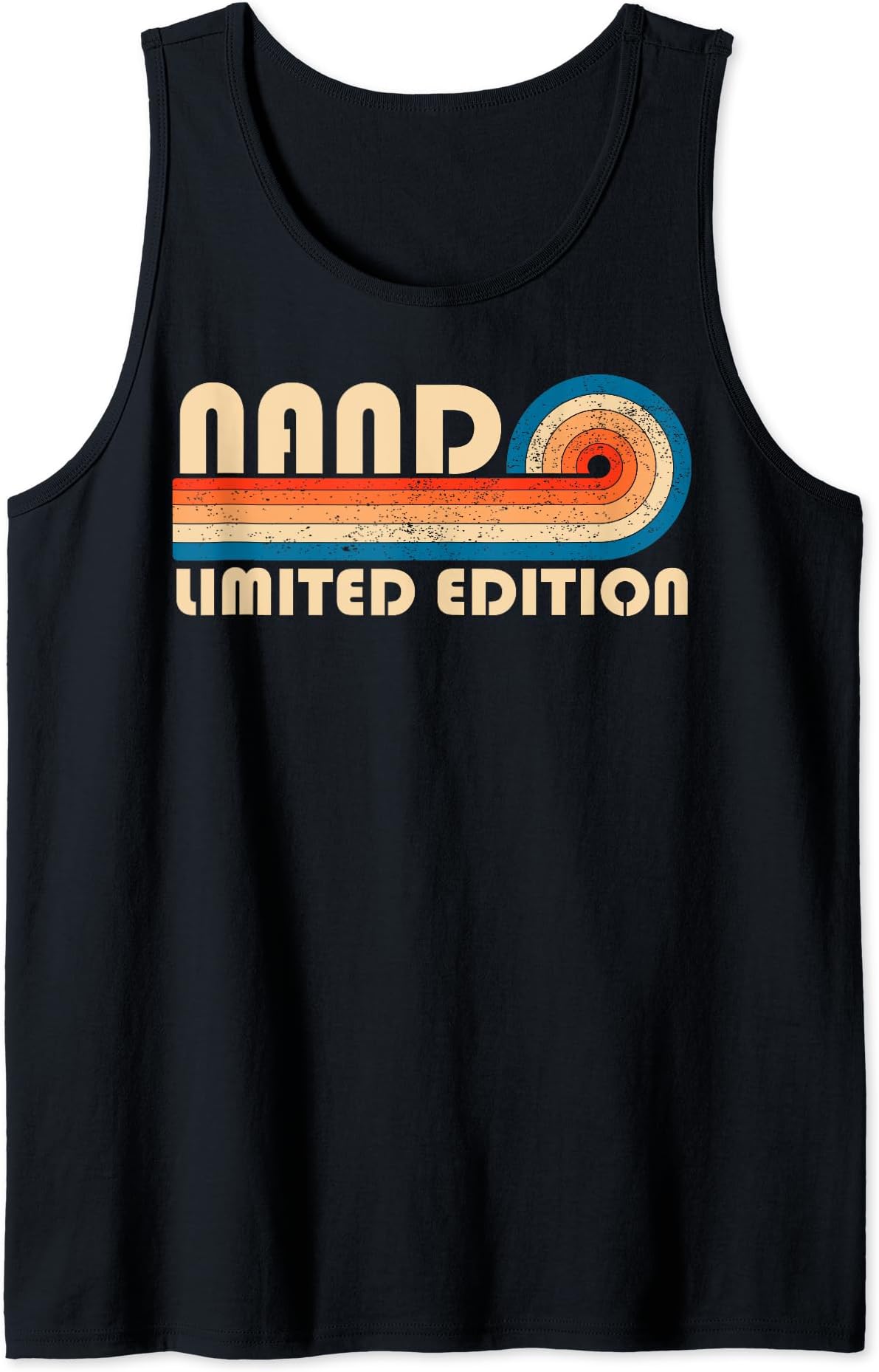 Customized Last Name Gifts Matching Family TeamNAND Surname Retro Vintage 80s 90s Birthday Reunion Tank Top