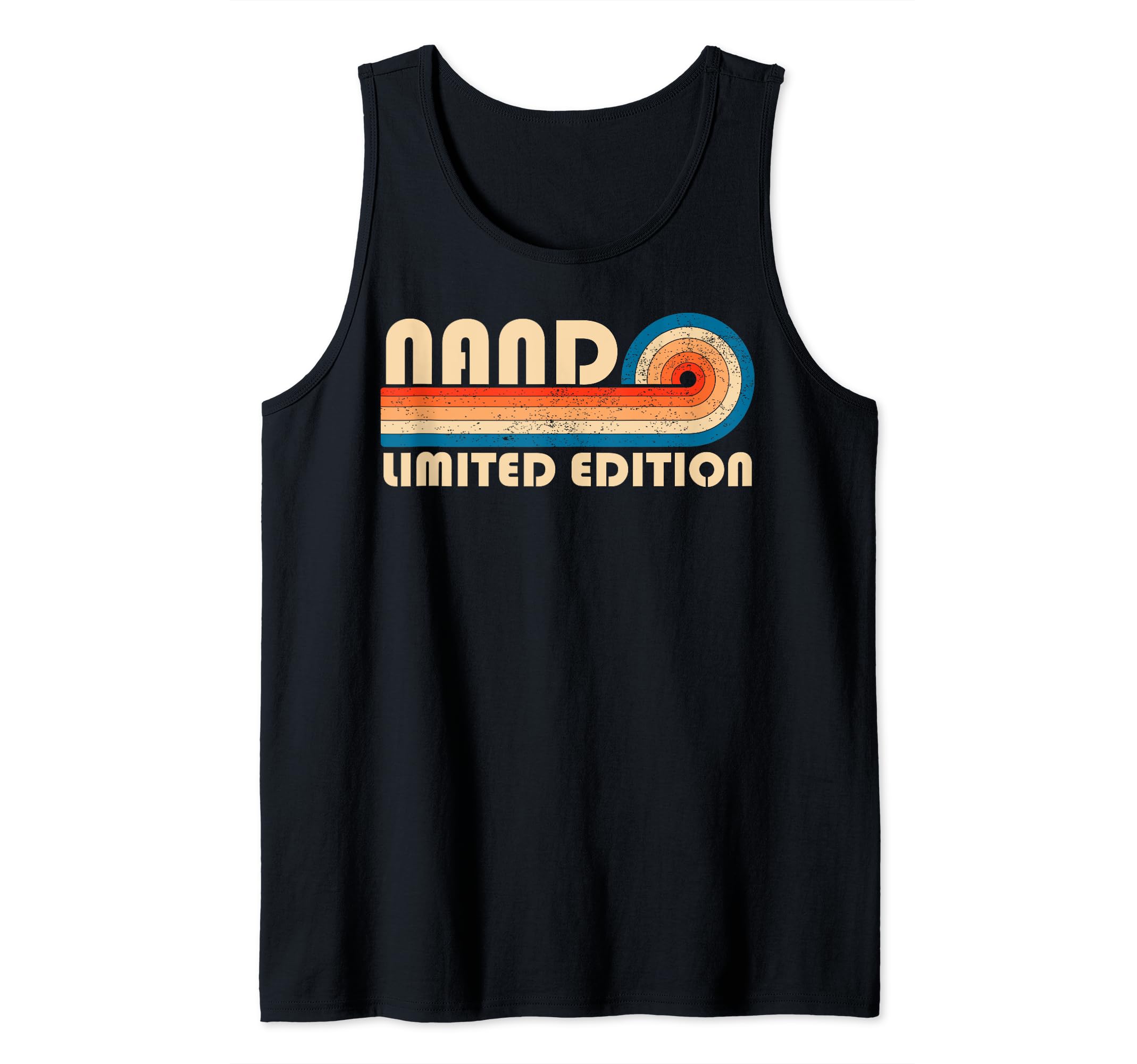Customized Last Name Gifts Matching Family TeamNAND Surname Retro Vintage 80s 90s Birthday Reunion Tank Top