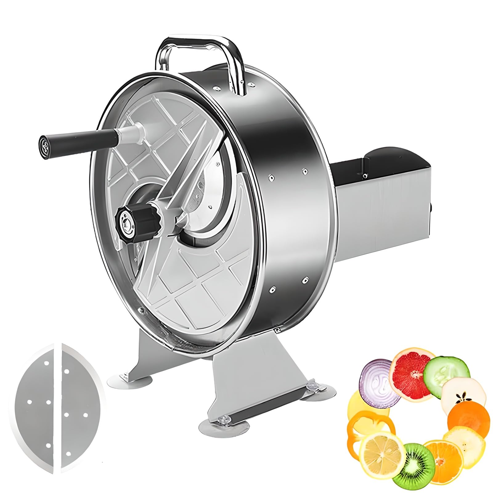 Trancheuse de fruits et légumes à disque avec lame de rechange pour couper de 0,2 à 10 mm