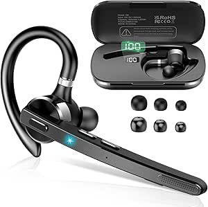 Thunelec Bluetooth Headset V5.3 - Kabelloses Freisprech Headset Mit CVC 8.0
