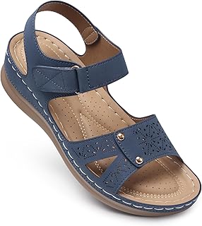 SHIBEVER Flat Sandals for Women Dressy: Comfortable Flats Sandals Women Open Toe Ankle Strap Walking Shoes Summer Price In India