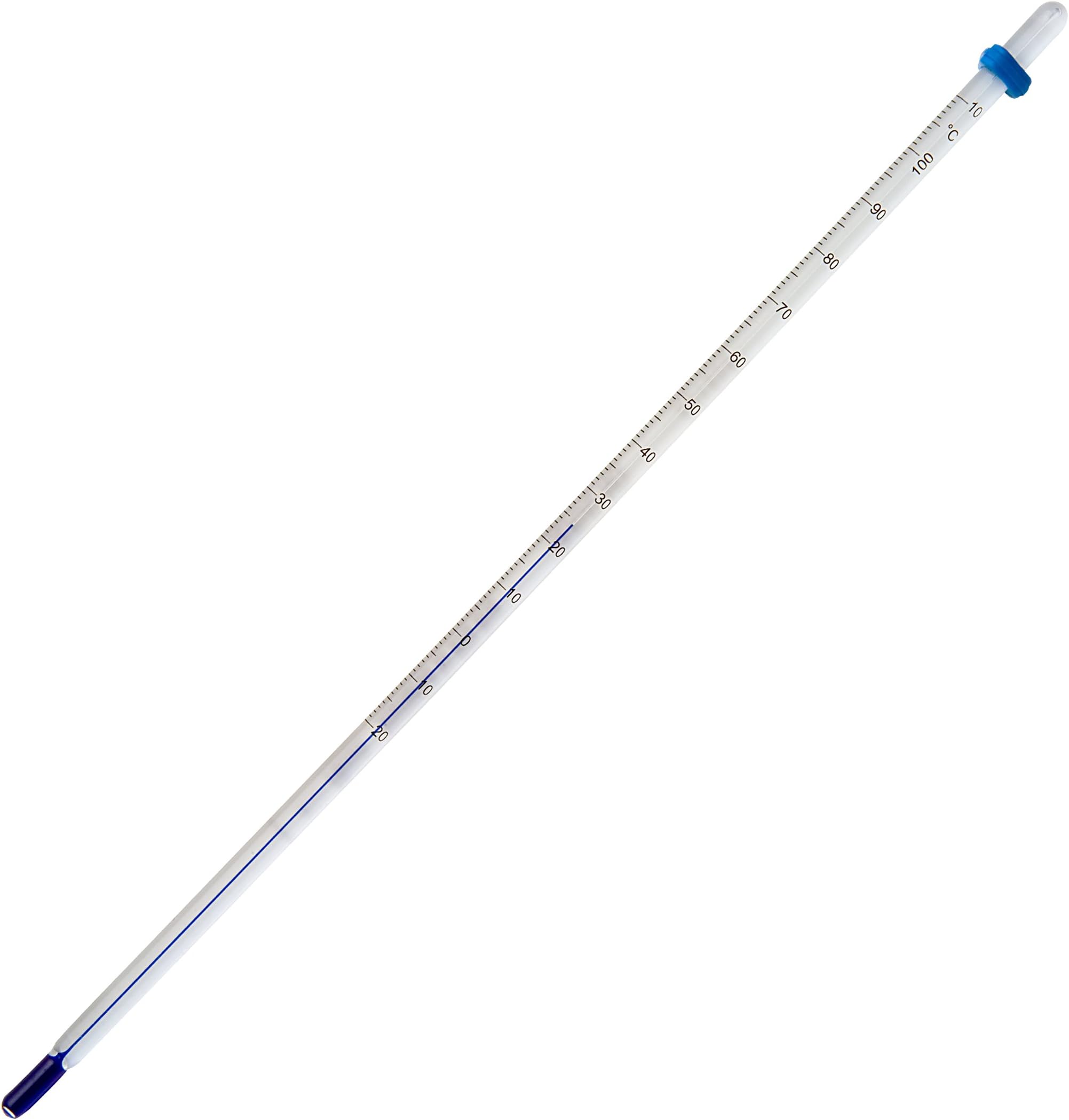 SP Bel-Art, H-B DURAC Plus ASTM Like Liquid-In-Glass Laboratory Thermometer, 113F / Softening Point, (Bitumen) Wide Range, Total Immersion, 0 to 350F, Organic Liquid Fill (B60750-5900)