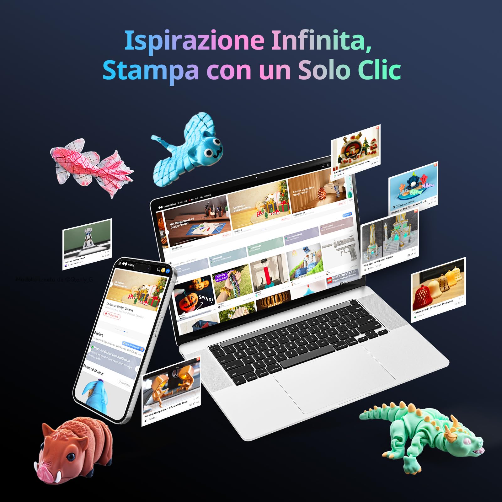 Anycubic Kobra S1 ACE 2 Pro Combo Multicolor Stampante 3D, Con Scatola di Essiccazione per Filamenti ACE 2 Pro Inclusa, 600 mm/s ad Alta Velocità, Alimentazione Automatica a 4 Colori, 250×250×250 mm³