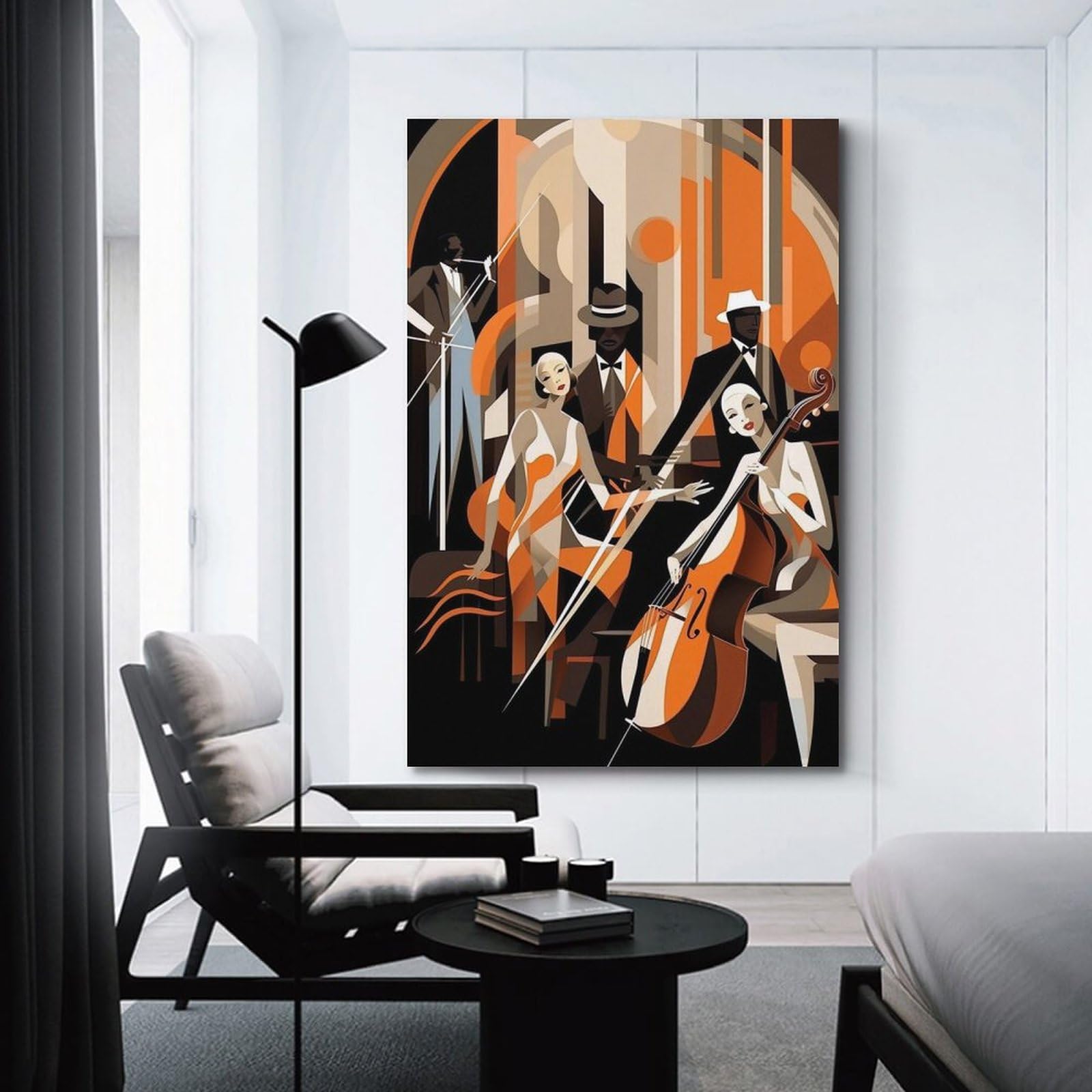 Affiche Vintage Art Jazz - Illustration Originale Style Rétro - Décoration Murale