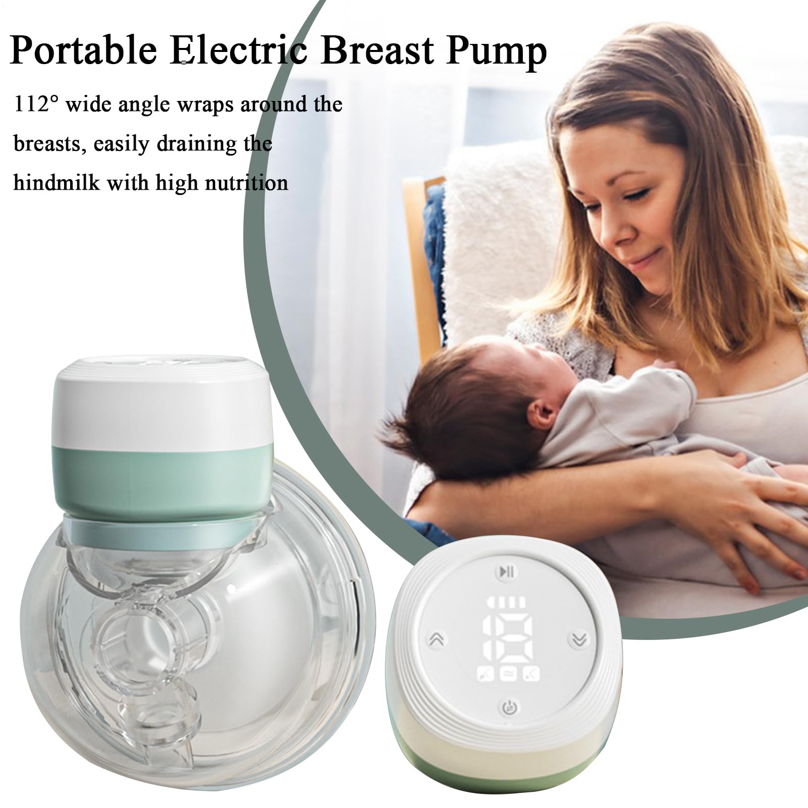 Tiralatte elettrico, tiralatte indossabile | Tiralatte portatile,3 modalità e 9 livelli, tiralatte silenzioso per bambini, da allattamento per donne che allattano