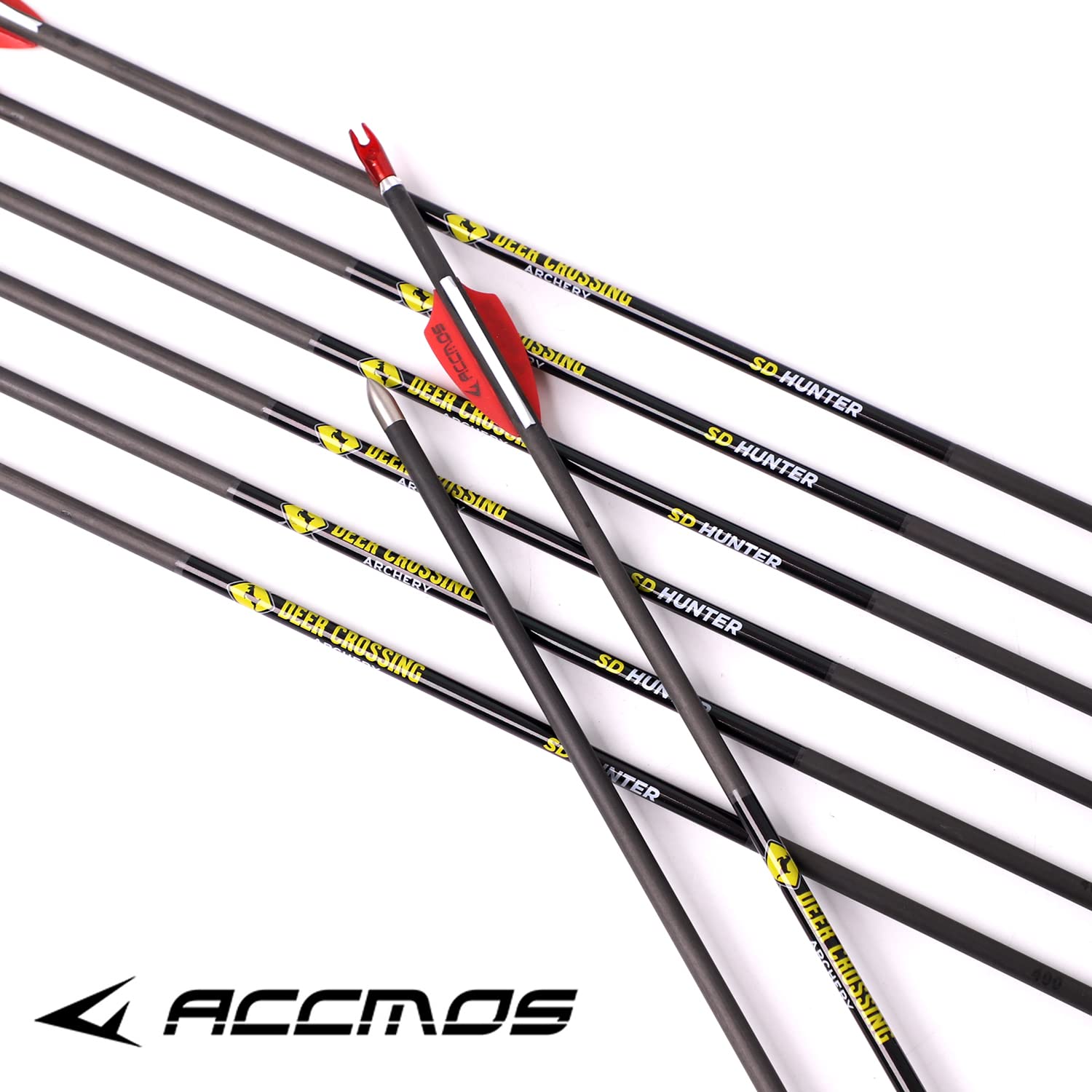 ACCMOS ID 4.2mm Freccia in Puro Carbonio 31 Pollici Spine 350 400 500 600 700 800 900 1000 Frecce di Tiro con L'Arco perArco Ricurvo Arco Composto Caccia & Pratica di Tiro 6/12 pz