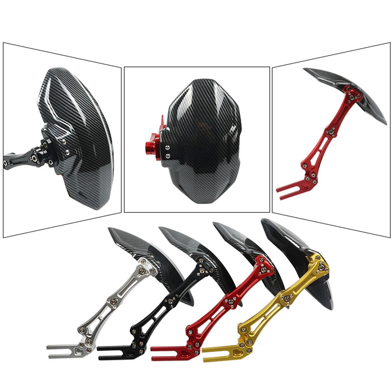 Amagogo Eletric Bike Schutzblech Hinterrad Spritzschutz Kotflügel Aluminiumlegierung Universal Zubehör Verhindert Verschmutzungen für Pendler Ausflüge Alltag