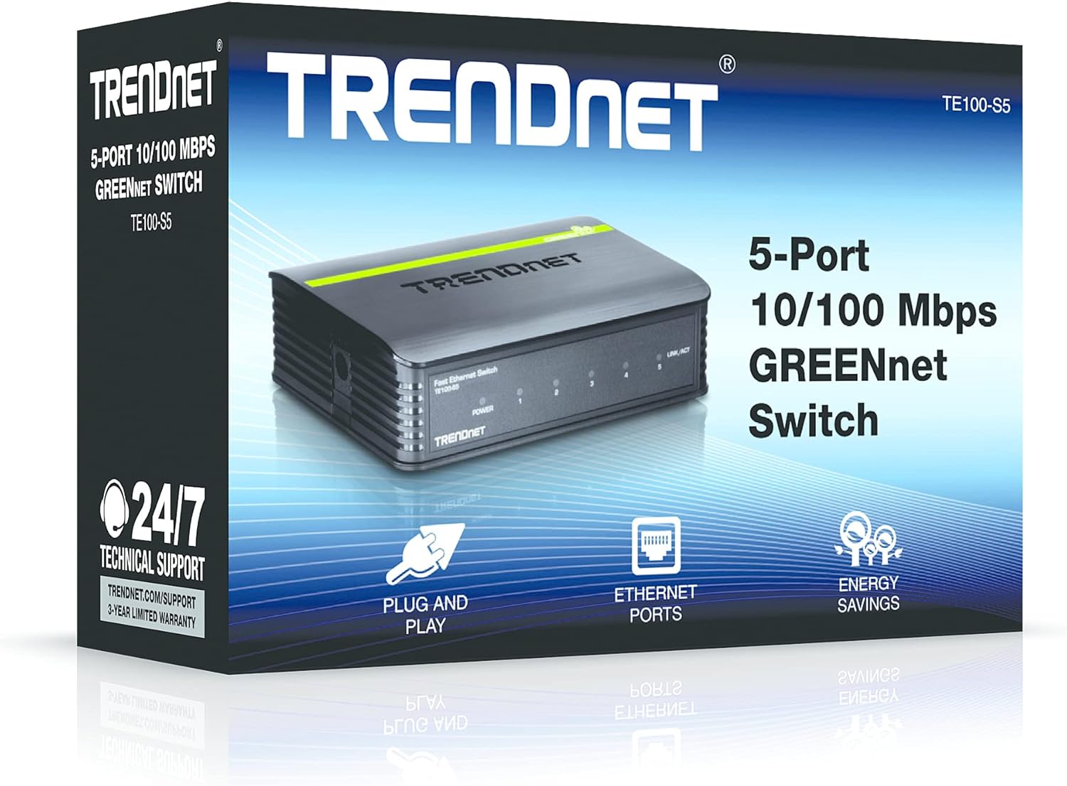 TRENDnet 5-Port 10/100Mbps Fast Ethernet Switch