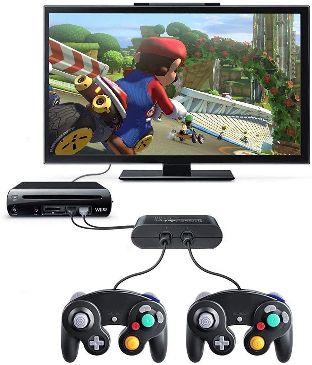 Gamecube Controller, Wired Controllers Classic Gamepad Joystick for Nintendo Gamecube & Wii Console Black