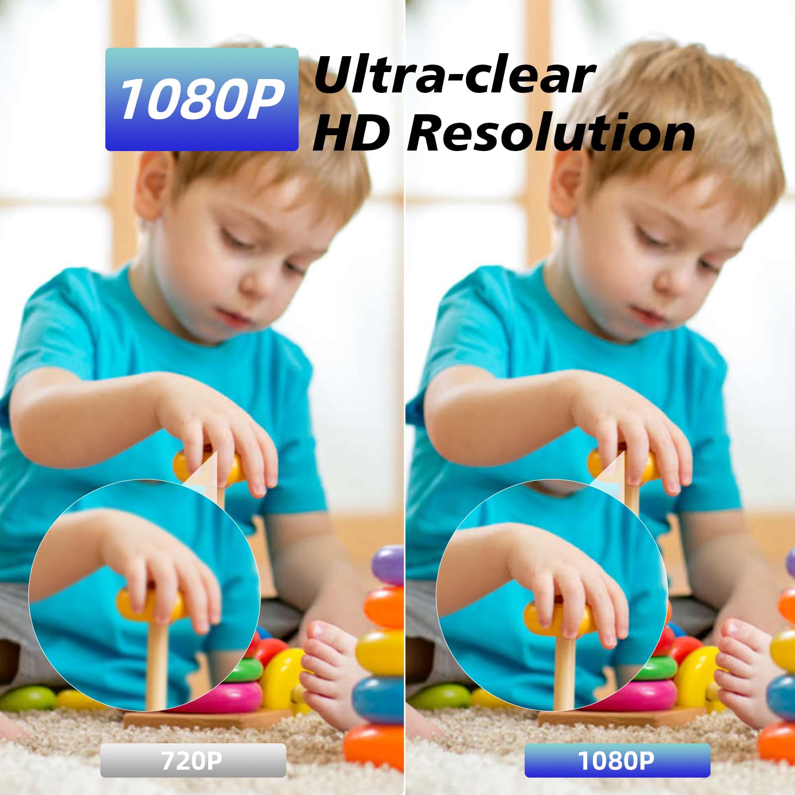 Cámara oculta Nanny Cam - Mini cámara espía WiFi 1080P con detección de movimiento, grabadora de bucle portátil inalámbrica para el hogar, oficina, bebé, monitoreo de mascotas