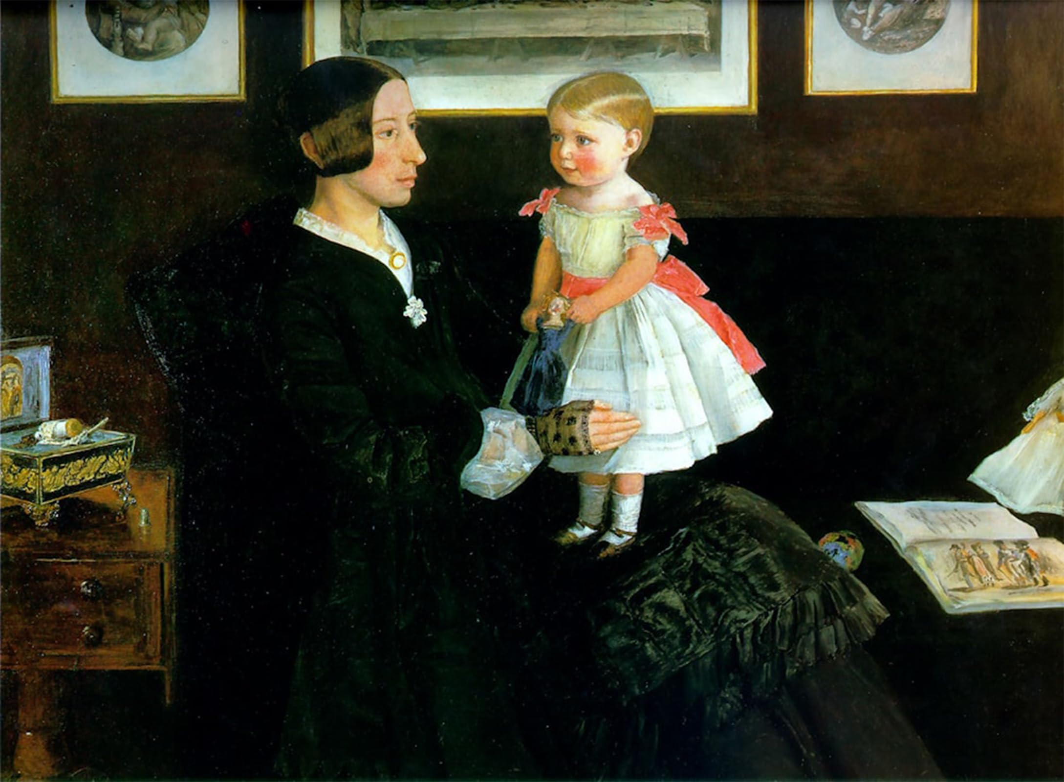 ARTXLXXBN Famous Painting Canvas Artwork Graffiti Print Portrait of Mrs Famous Artist Wyatt by John Everett Millais Portrait Canvas Image for Home Decor 60x90cm