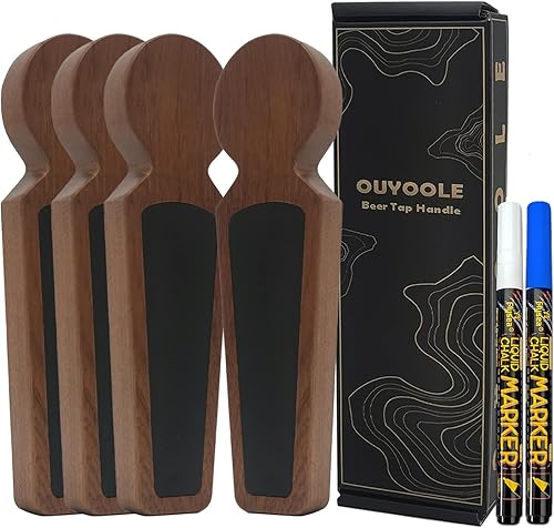 Miniatura 9 de Mango de grifo de cerveza, 2 bolígrafos con mango de grifo, mango de barril con envoltura de regalo para Kegerator, Homebrew y bares