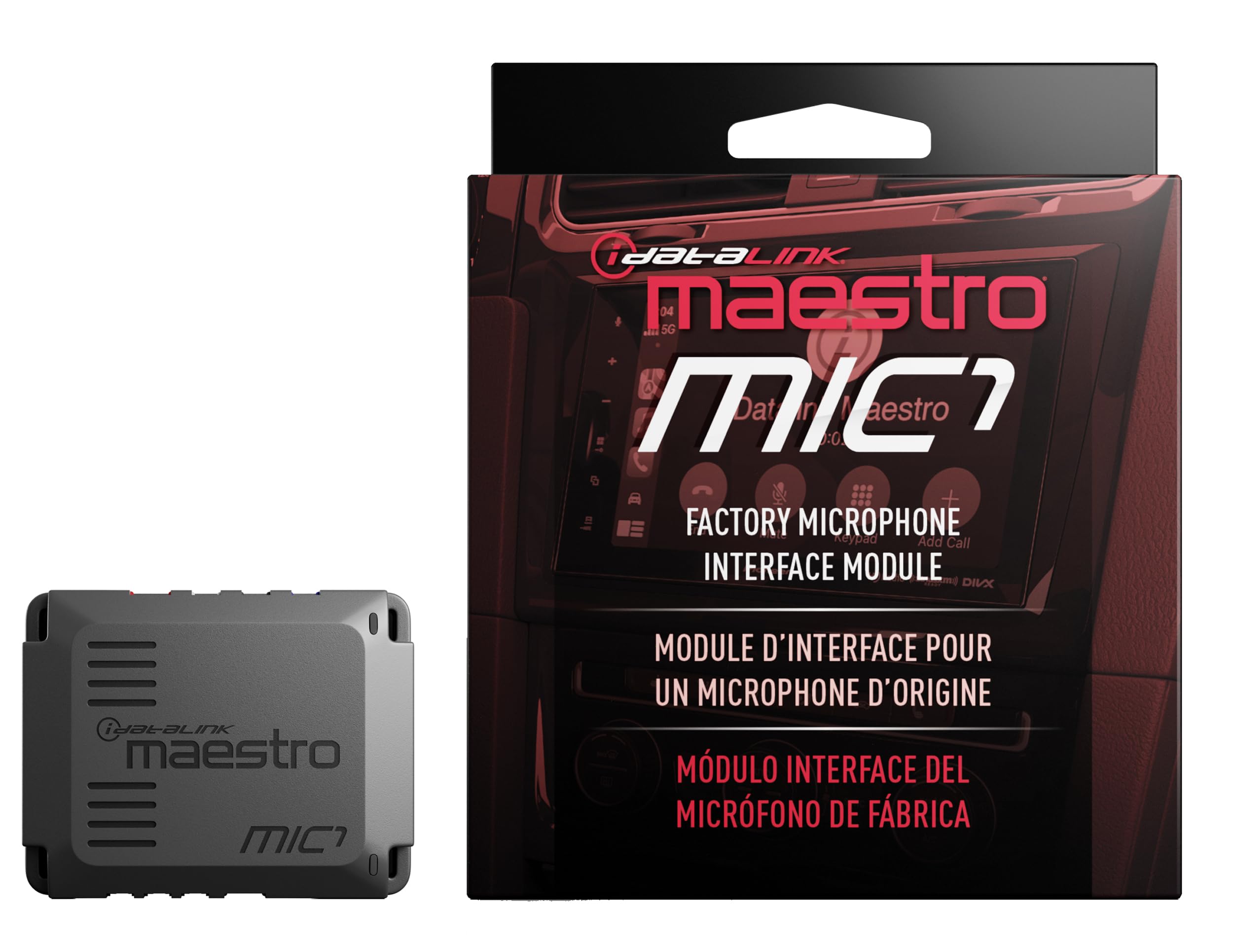 iDatalink Maestro ADS-MIC1 Factory Microphone Retention Module for Aftermarket Radios – Works Standalone or with MRR, MRR2, MSR Interfaces &