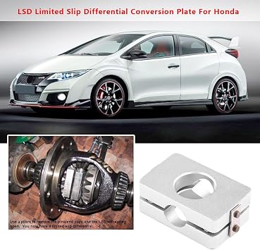 Qiilu LSD Conversion Plate, Car LSD Limited Slip Differential Conversion Plate for Del Sol 1993-1997 for CRX 1988-1991 for Integra 1994-2001