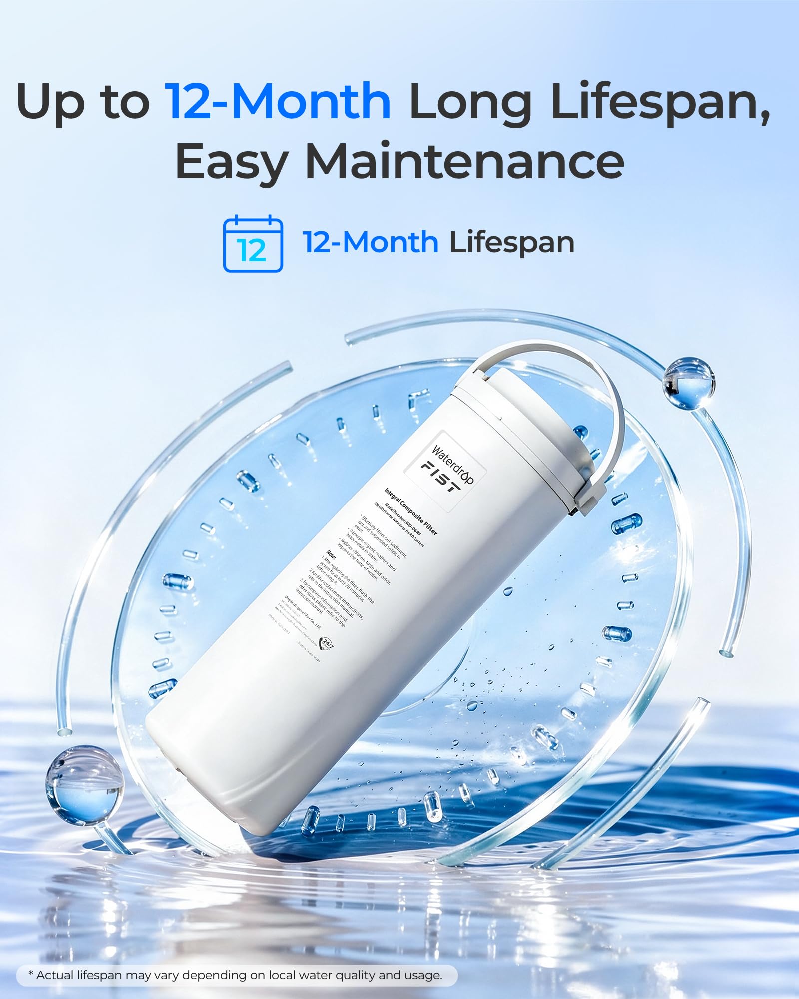 Waterdrop Filter for Tankless RO - PFAS Reduction -3 Waterdrop Filter for Tankless RO - PFAS Reduction -3