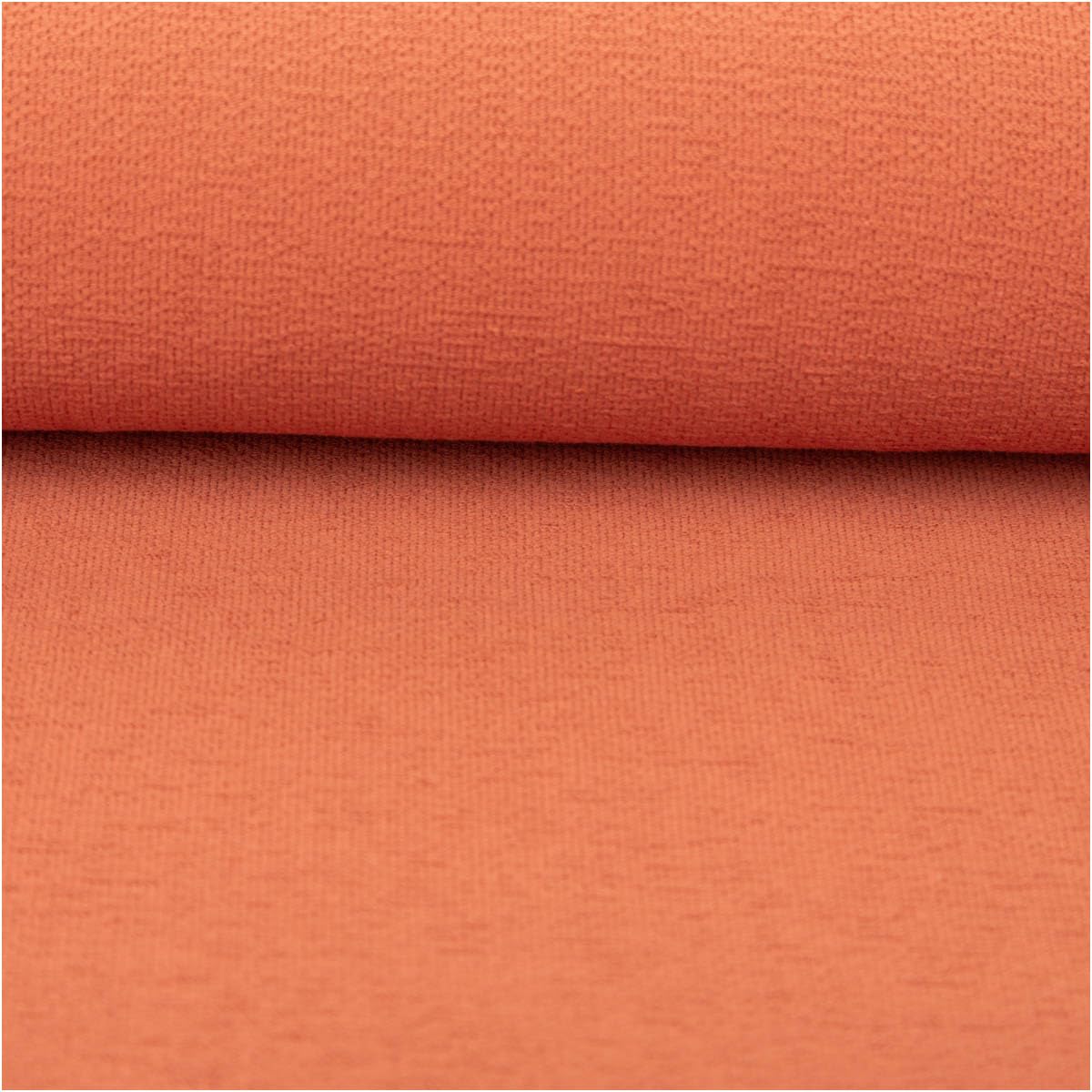 Terry Crepe Jersey Cotton Plain Terracotta 145 cm Elastic Skin-Friendly Fabric Sold by the Metre Ideal for Towels and Bath Textiles (145 cm Width)