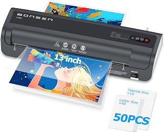 Bonsen 13 Inch Thermal Laminator, 11x17, 50 Sheets, Jam-Free, School/Office