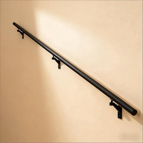 18 FT Handrails Kit for Indoor Outdoor Stairs，Modern Aluminum Handrail