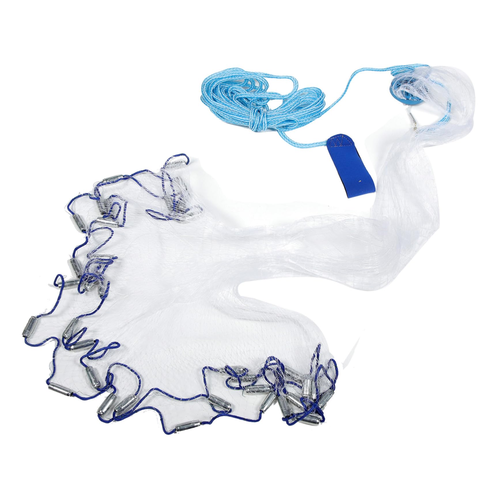 WOONEKY hand throw net crab nets fish collection net fishing bait cage cast throw net fish casting net cast fishing net fishing net cage fishing mesh net cast net for bait fish brine Metal