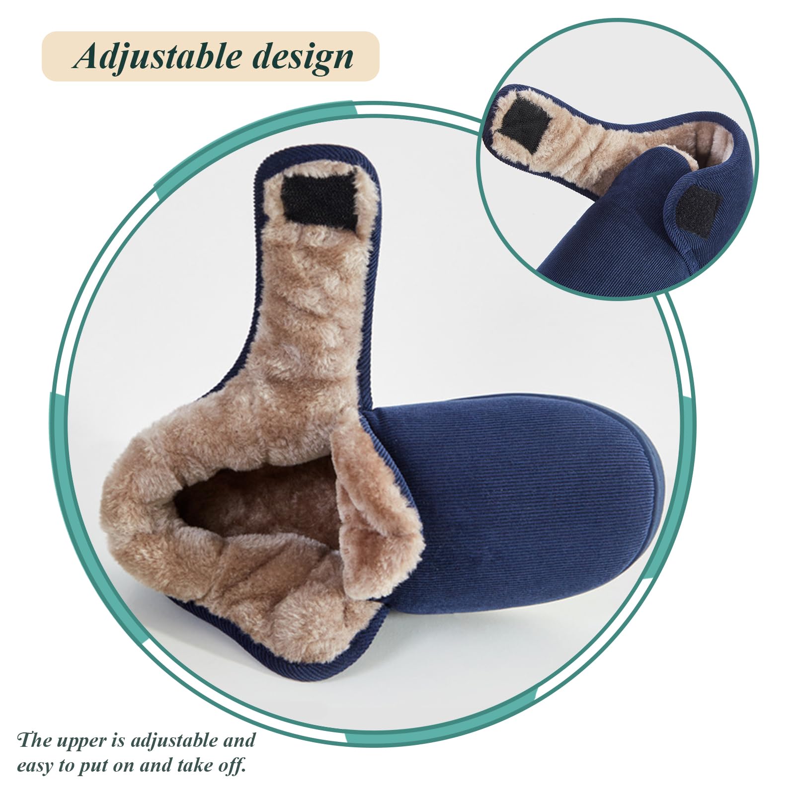 Pantofole Uomo Donna Invernali da Casa Ciabatte Pelose Calde Comode da Inverno Stivali da Neve Antiscivolo Traspirante Scarpe da Passeggio