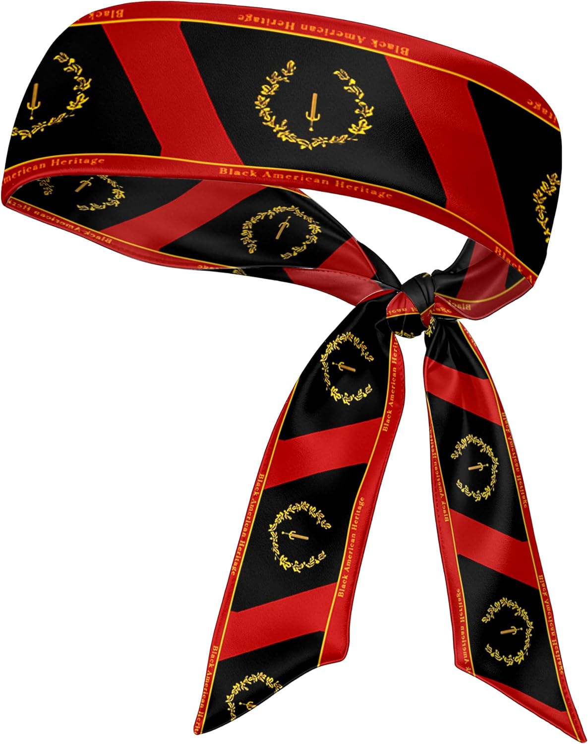 Flag Tie Headbands for Men Women, Moisture Wicking Sweatband Breathable Sports Headwrap, Non-Slip Stretchy Adjustable Fitness Hair Band
