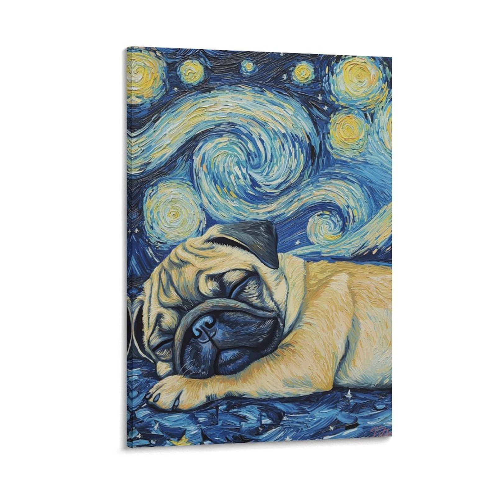 Impression sur toile Pug pour décorer une chambre de passionné - 6