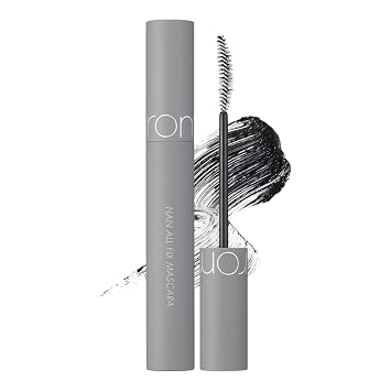 rom&nd Han All Fix Mascara 0.25 oz - Waterproof Mascara for Volume and Length - Hypoallergenic, Smudge Proof, Lash Lift Eye Makeup - #L01 Long Black | Waterproof Mascara for Volume and Length - Hypoallergenic, Smudge Proof, Lash Lift Eye Makeup
