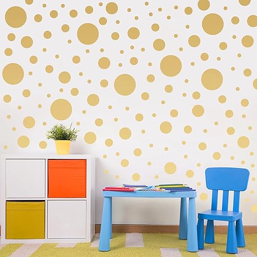 Miniatura 11 de 1240 calcomanías de pared de lunares coloridas bohemias, calcomanías de pared para niños, calcomanías de pared extraíbles de círculo redondo