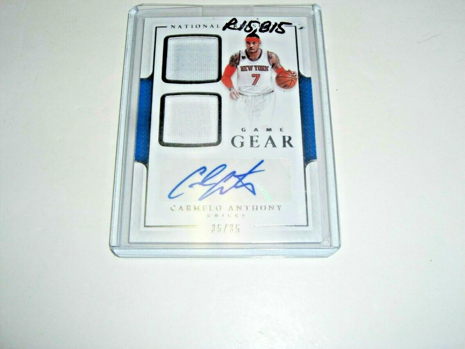 Amazon.com: Carmelo Anthony National Treasures Game Used