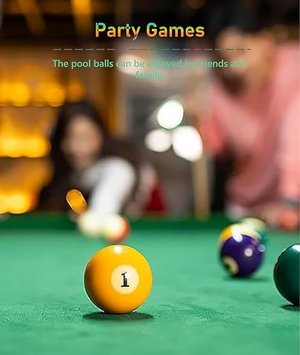 Miniatura 6 de Mini bolas de billar, juego de 16 bolas de piscina, billar de 1-14 pulgadas, mini bolas de billar de resina, bola de entrenamiento de bola de taco,