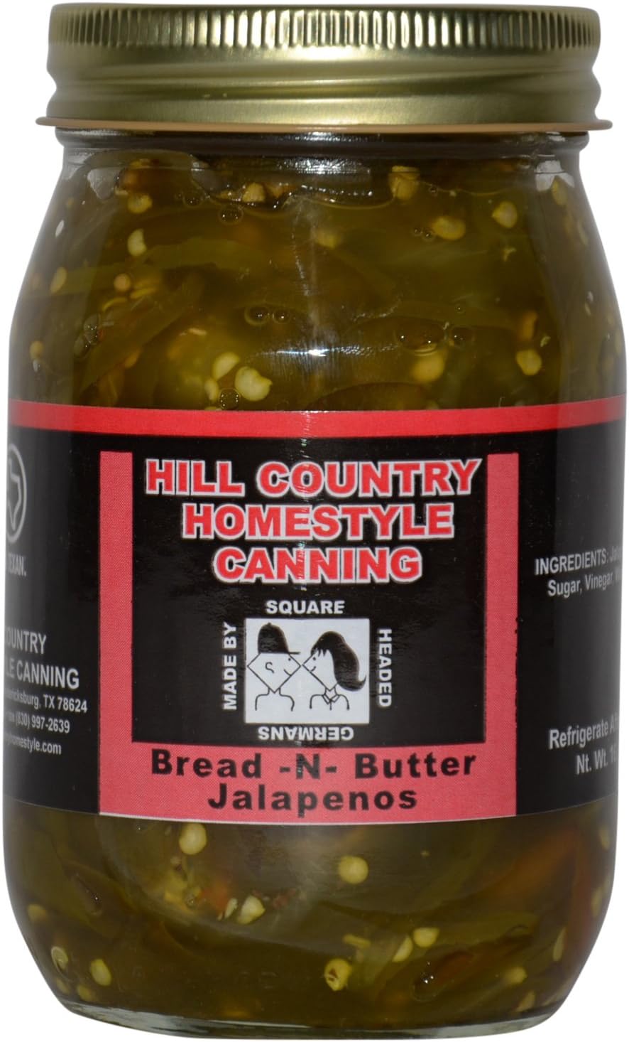 Texas Hill Country Bread And Butter Jalapenos 16oz