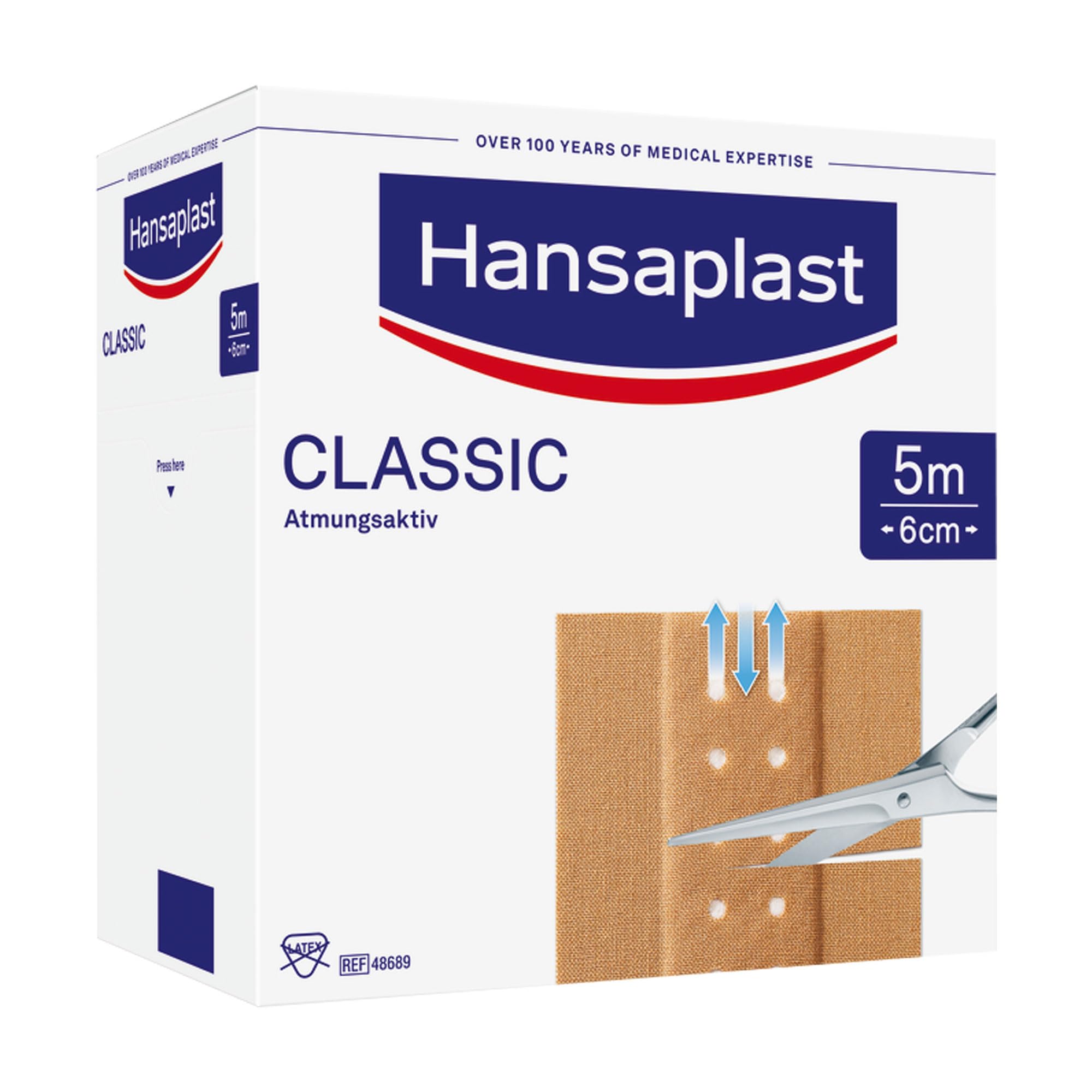 Hansaplast Classic Pflaster 5 m x 6 cm, 1 St