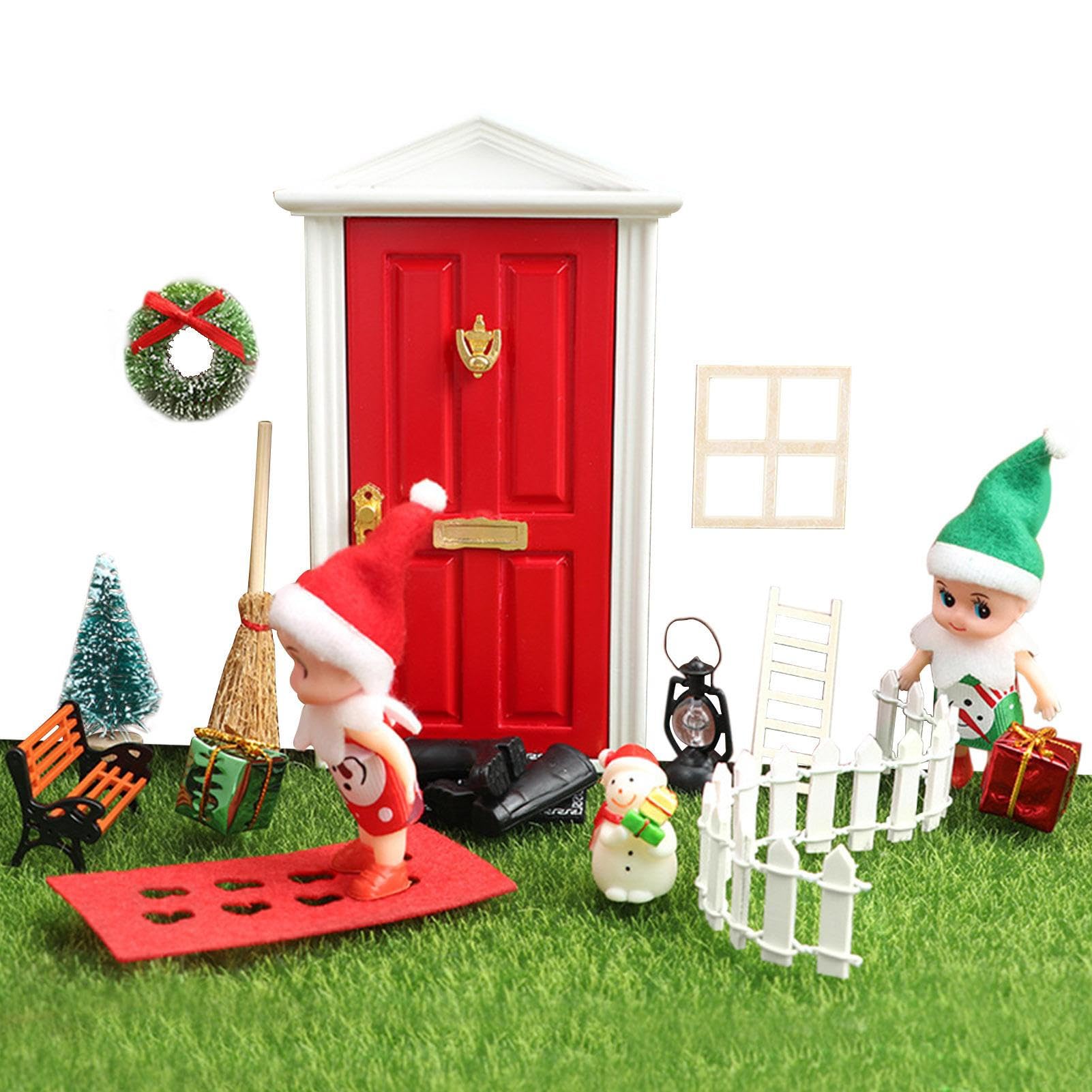 ZORQ 5 decorazioni natalizie in miniatura, kit fai da te in legno fai da te, kit fai da te in miniatura per cortile, casa, camera da letto, feste | te, kit fai da te in miniatura per cortile, casa, camera da , feste