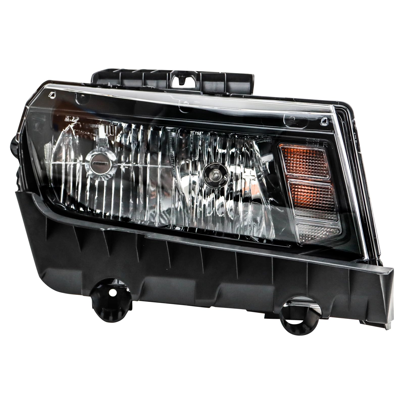 TRQ Passenger Side Headlight Assembly Halogen Compatible with 2014-2015 Chevrolet Camaro GM2503391