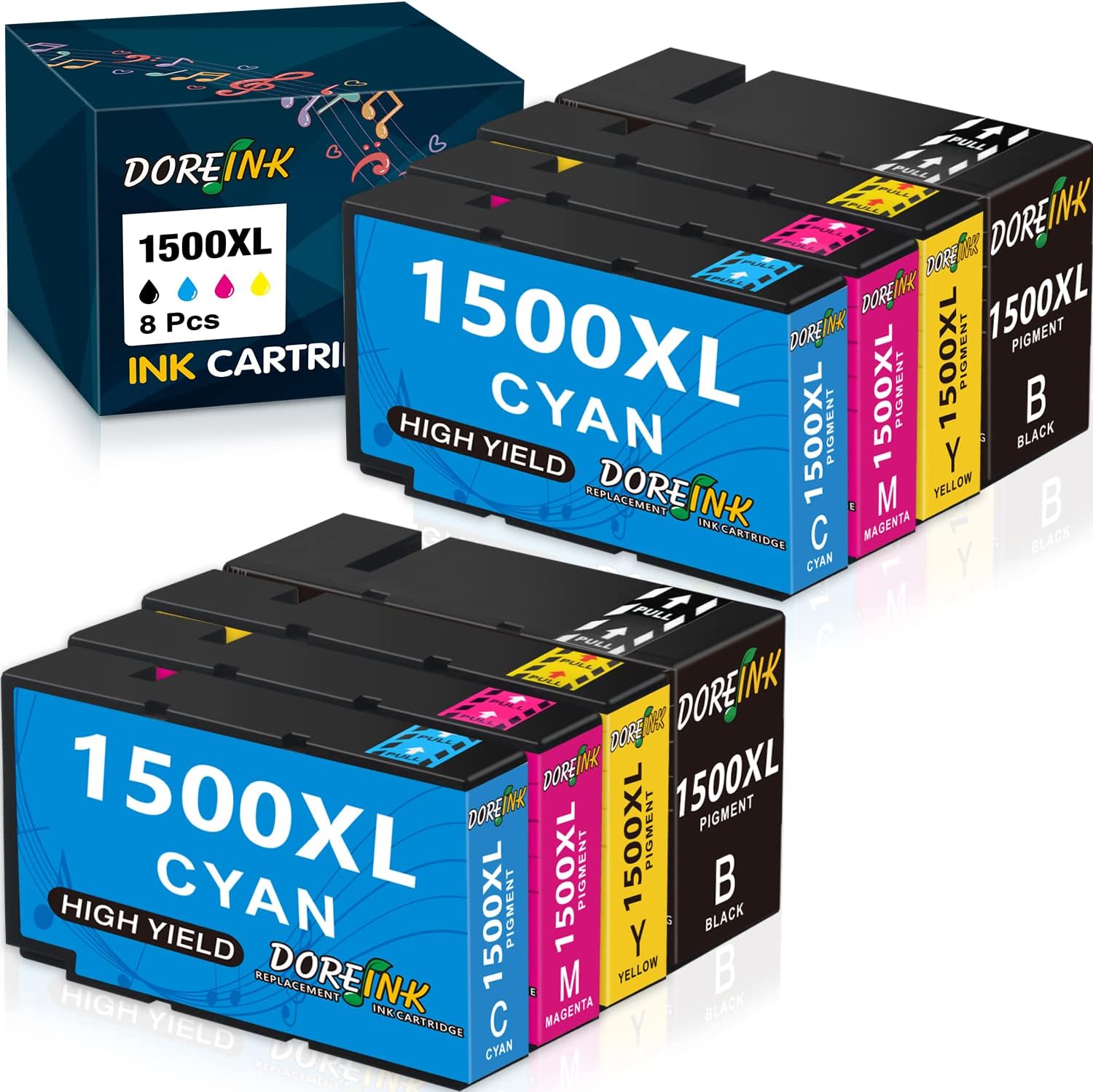 Canon 520 521 5 Cartouches Noir Photo Cyan Magenta Jaune Pixma iP4600/MP540