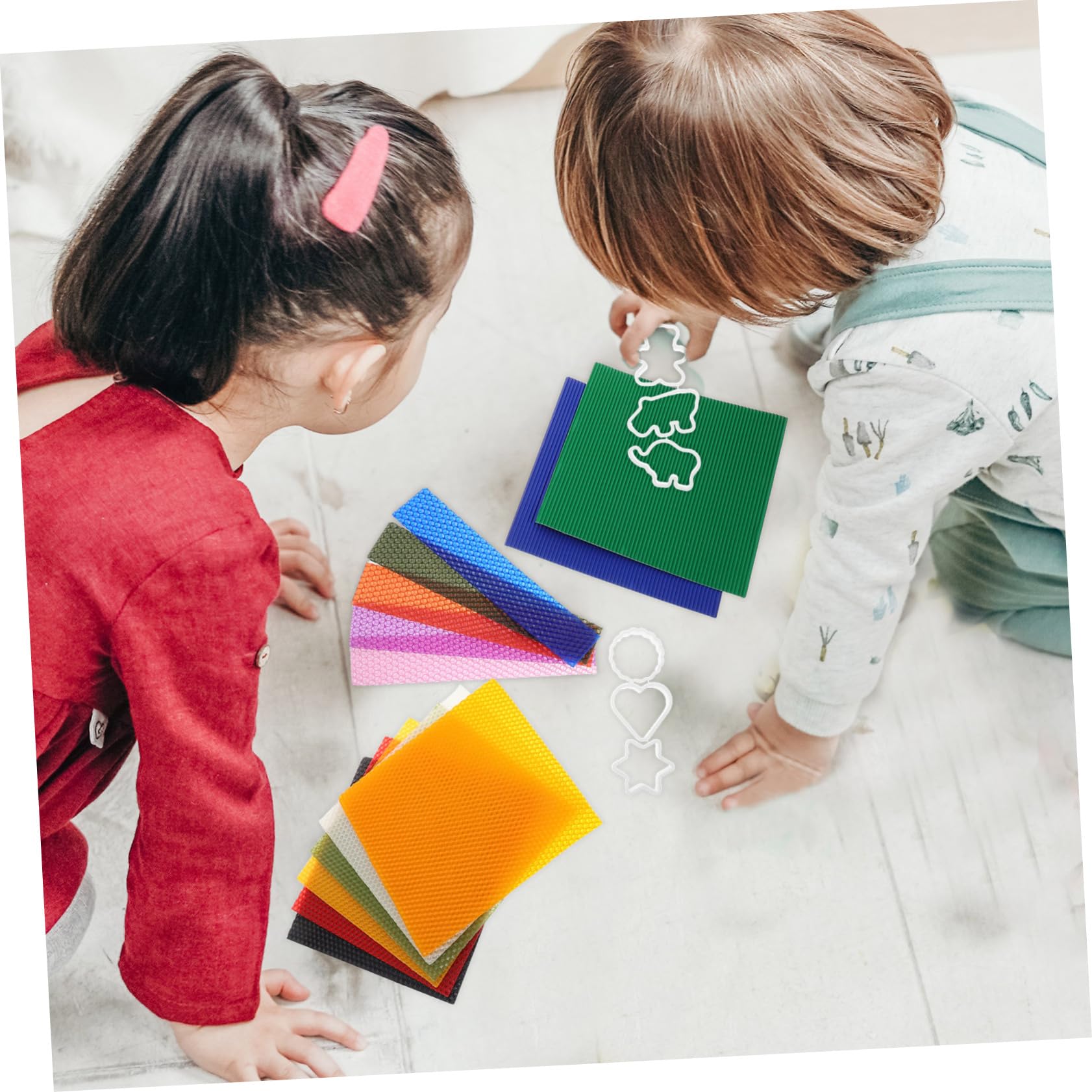 SOPOTUTU Kerzenbastelset für Kinder 1 Satz Wabenform Bastelset