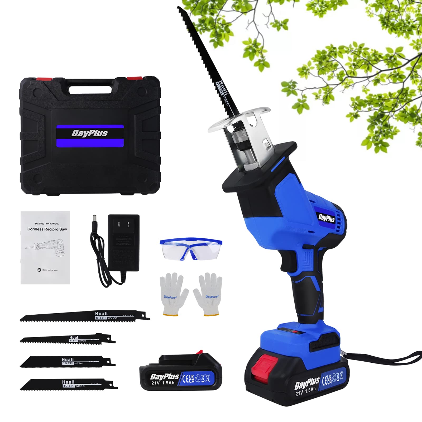 Sega Alternativa Senza Spazzole 21V – Velocità Variabile 0-1900 RPM Con Luce LED E Batteria 1500mAh