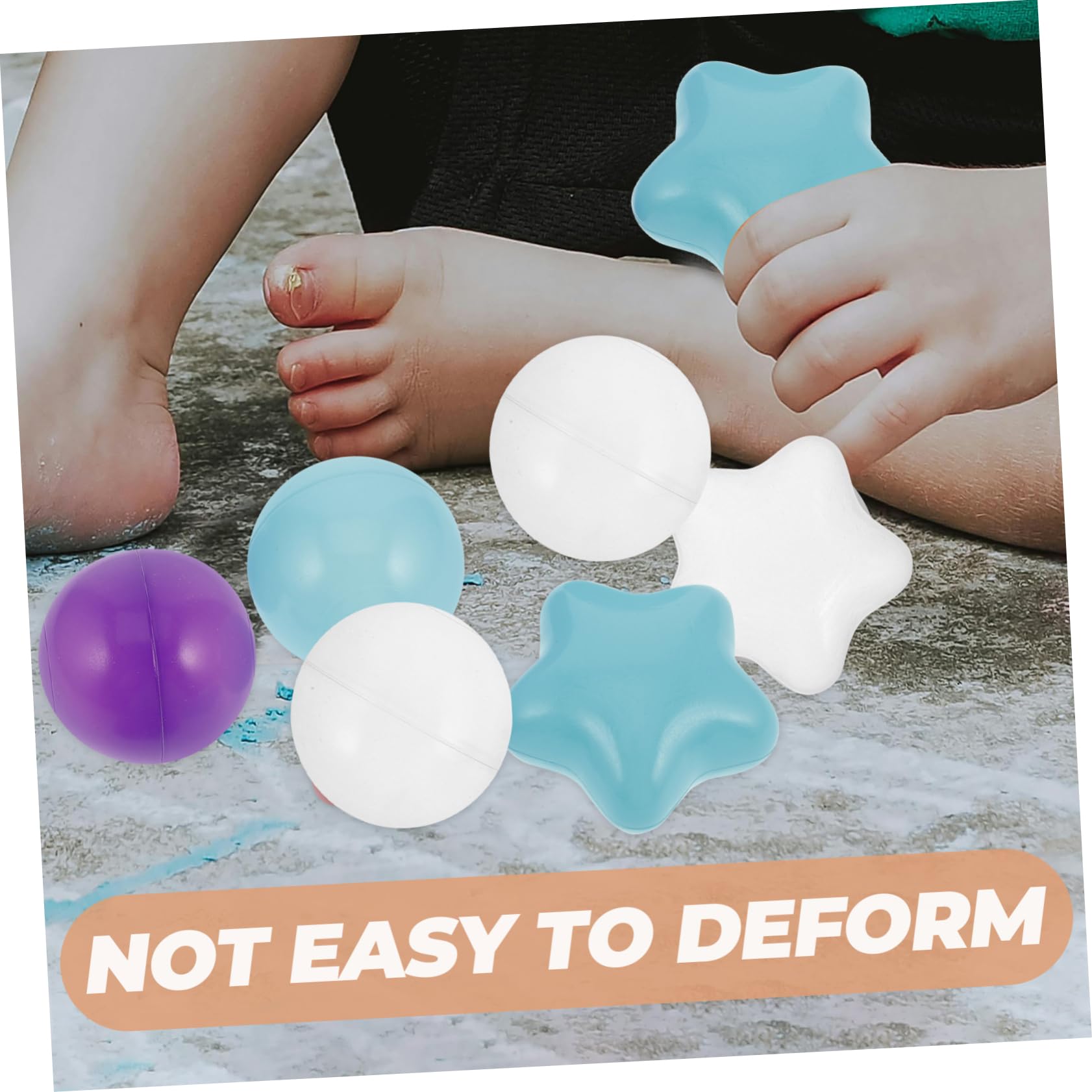 100 Bolas Plásticas con Forma de Piscina, para Bebés y Niños, Adecuado para Fiestas y Espectáculos