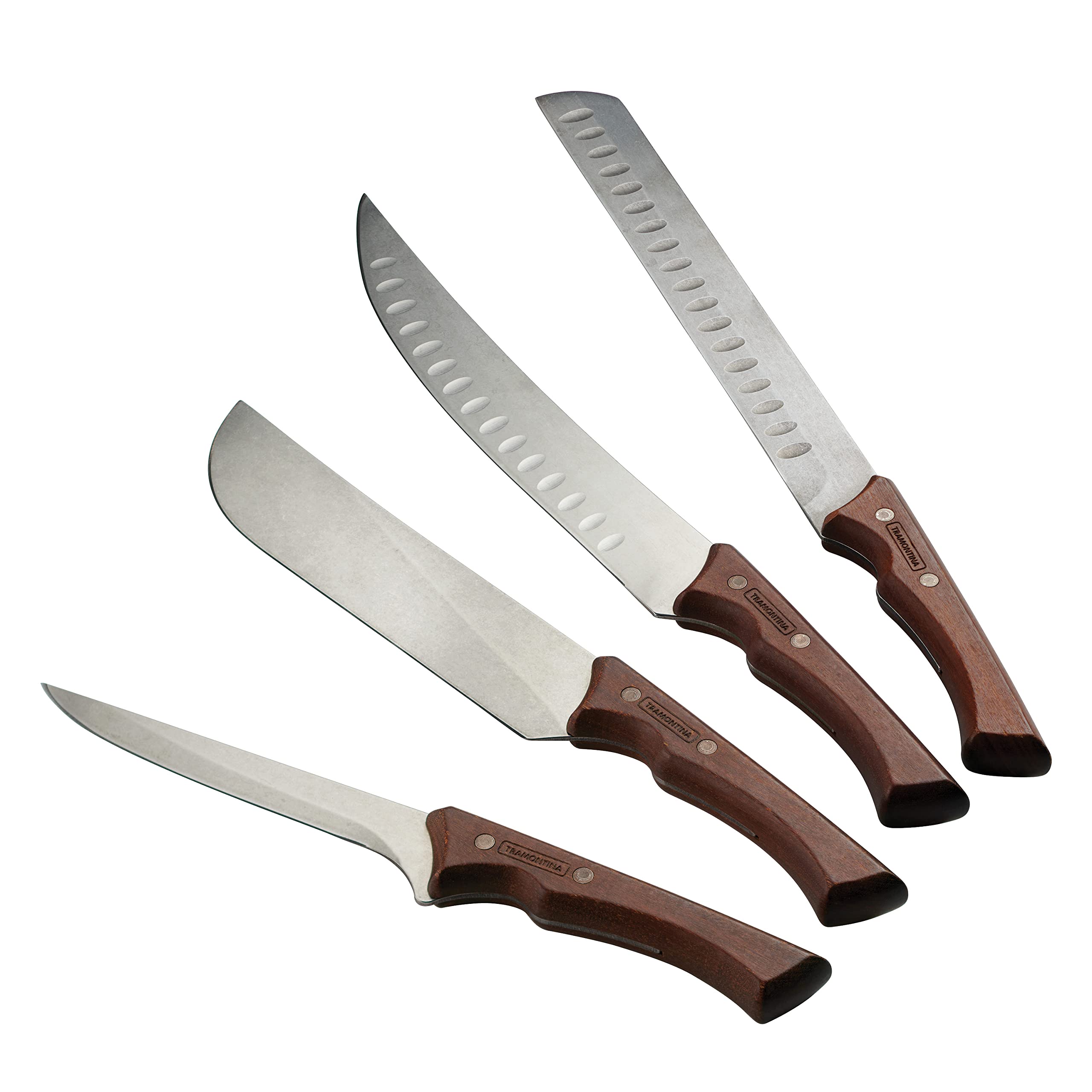 Amazon.com: Tramontina 4 Piece Knife Set - Hardwood Handle 80905