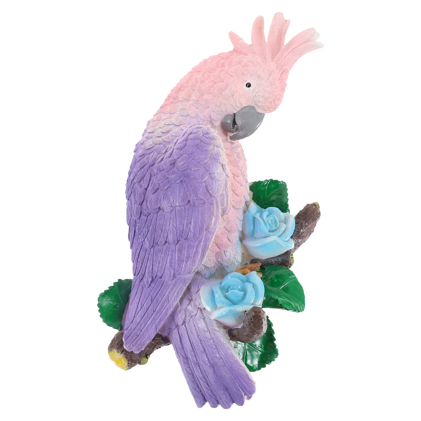 Groer Knstlicher Papagei 45cm  Realistische Gefiederte Vogelfigur Fr  Garten, Terrasse & Deko Realistische Vogelfigur