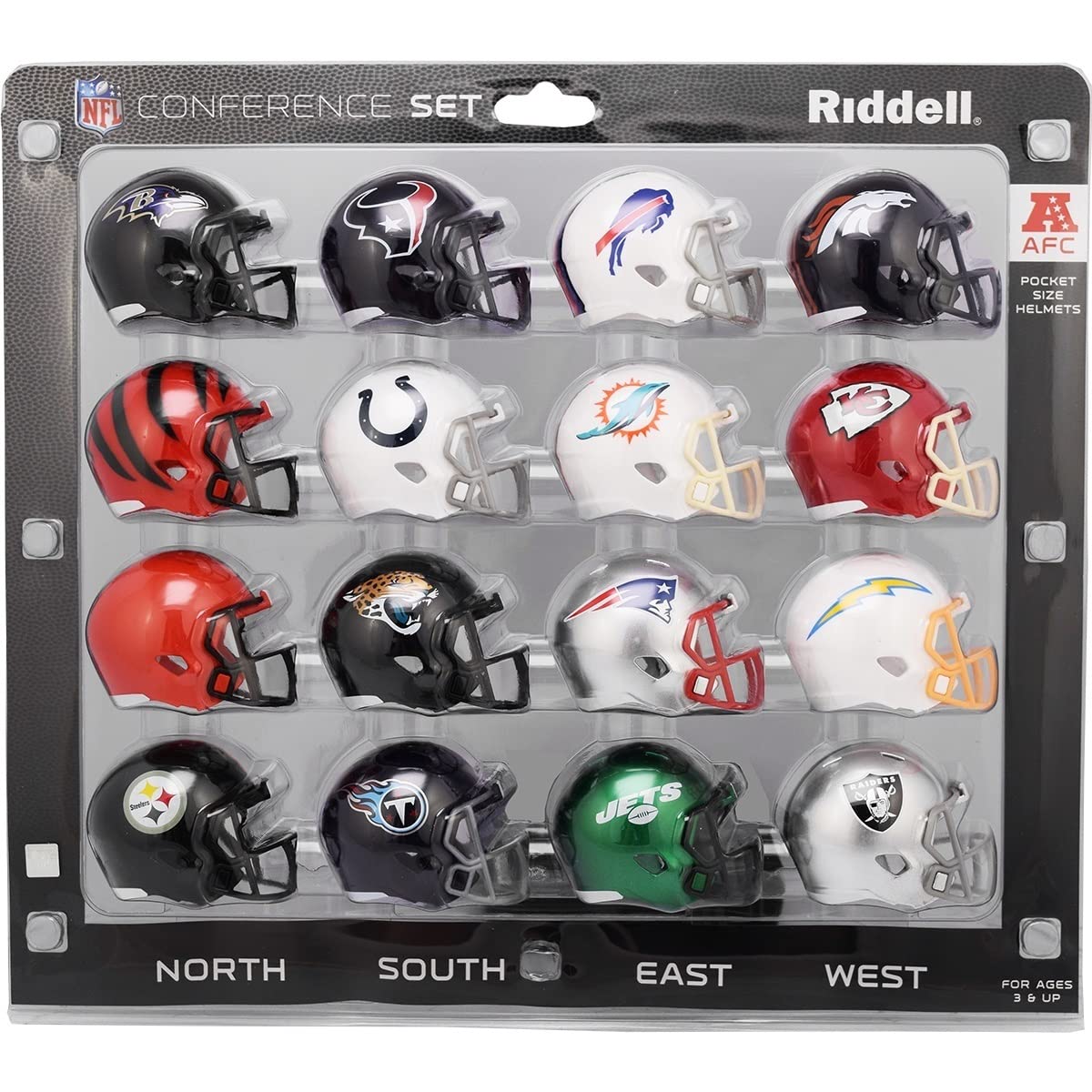 Riddell AFC 2020 Pocket Pro Speed Mini capacete conjunto de