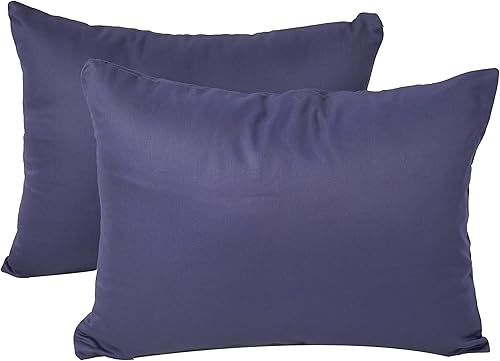 Funda de almohada de viaje de 12 x 16 pulgadas, 100% algodón egipcio, funda de almohada de viaje con sobre, funda de almohada para niños pequeños,